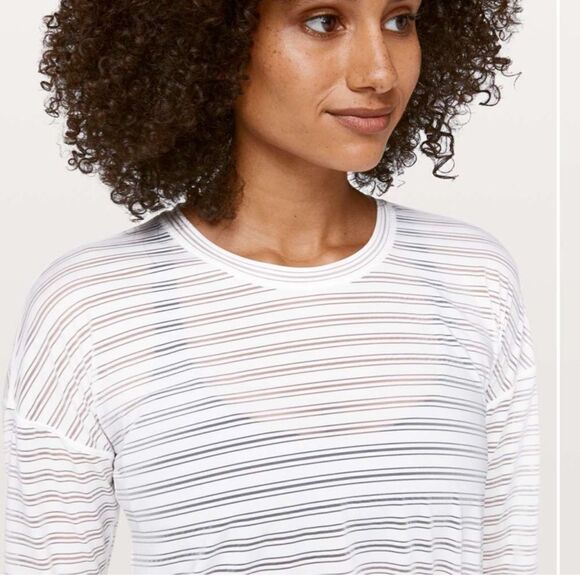 Lululemon Tie Your Practice Long Sleeve Top In White - Picture 3 of 13